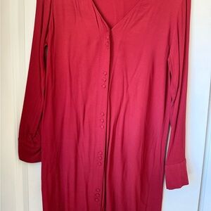 Madewell Red Textured Top